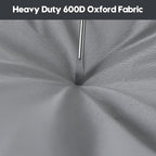 Comforter Storage Bags, Durable Oxford Fabric Clothes Organizer for Closet, Washable Collapsible Large Storage Containers for Clothing Blanket Linen Bedding, 2 Pack (18 gallon x 2, Grey)