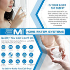 Inline Carbon Water Filter | 10" Length | 1/4" Quick Connect In/Out (1/4" QC) | For Chlorine Taste & Odor or Post Filter for Home RO | RO Stage 5 Polishing Filter