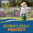 ZEBRO 4' x 100' White Plastic Garden Fence Roll – Light Duty Mesh Fencing for Temporary Fence, Snow, Garden Netting, Animal Barrier, Agricultural Fencing & Lawn Protection