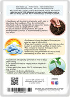 Seed Needs Sunflower Seeds to Plant The Original Crazy Blend | 500+ Heirloom Seeds 15+ Varieties Open Pollinated & Untreated | Resealable Bulk Package Multicolored Blooms Flower Seed