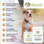 Wholistic Pet Organics Canine Complete - Dog Multivitamin Powder - 4 Lb - Daily Dog Vitamins and Supplements for Homemade Food - Immune System, Skin, Coat & Overall Health - Small and Large Breed