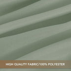 sancua Square Tablecloths 85x85 Inch, 2 Pack - Sage Green Fabric Table Cloth for Square or Round Tables, Washable Polyester Table Cover for Outdoor Party, Birthday, Buffet, Resturant