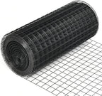 Fencer Wire 16 Gauge Hardware Cloth, Black Vinyl Coated Welded Wire Mesh, Chicken Coop Wire Fence, 1.5 inch x 1.5 inch Grid (7 ft. x 100 ft.)