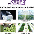 Grower's Ally Crop Defender 3 Concentrate 1 qt | Natural, Safe & Organic Insecticide & Fungicide Control for Plants - Powdery Mildew, Spider Mites & Russet Mite Killer – Makes 100 Gallons