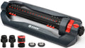Eden 96212 Turbo Oscillating Sprinkler | Covers Up to 4,400 sq. ft., 18 Precision Nozzles, Adjustable Range, Flow Control, Triple Nozzle Width Switches, Turbo Drive Motor, Quick Connect Bundle