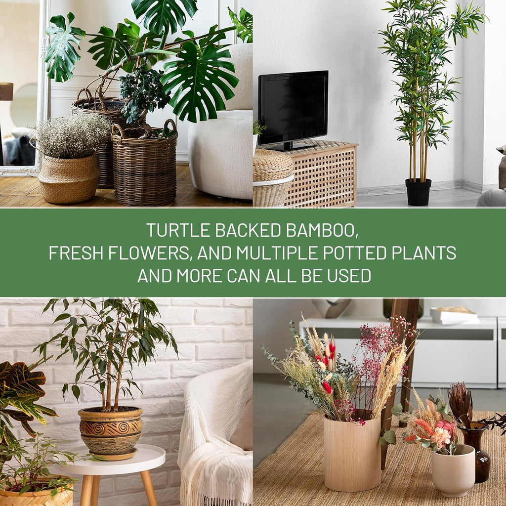 4PCS Iron Monstera Support, Uniquely Designed Plant Support Stakes for Indoor Plants, Stable Plant Stakes and Supports, Turtle Shell Bamboo Clamp Set for Thriving Growth