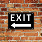 12x16"Exit Sign with Right Arrow - High-Intensity Aluminum Parking Lot Sign, Weatherproof & Fade-Resistant, Ideal for Outdoor & Indoor Use - Curbside Sign(horizontal version)
