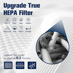 Blue Pure 311 AUTO Filter Replacement for Blue Pure 311 AUTO Air Puri-fier, H13 True HEPA Filter and Activated Carbon Filter Pack of 3 By Improvedhand