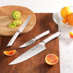 Cangshan HELENA Series German Steel Forged Starter Knife Set (White, 3-Piece)