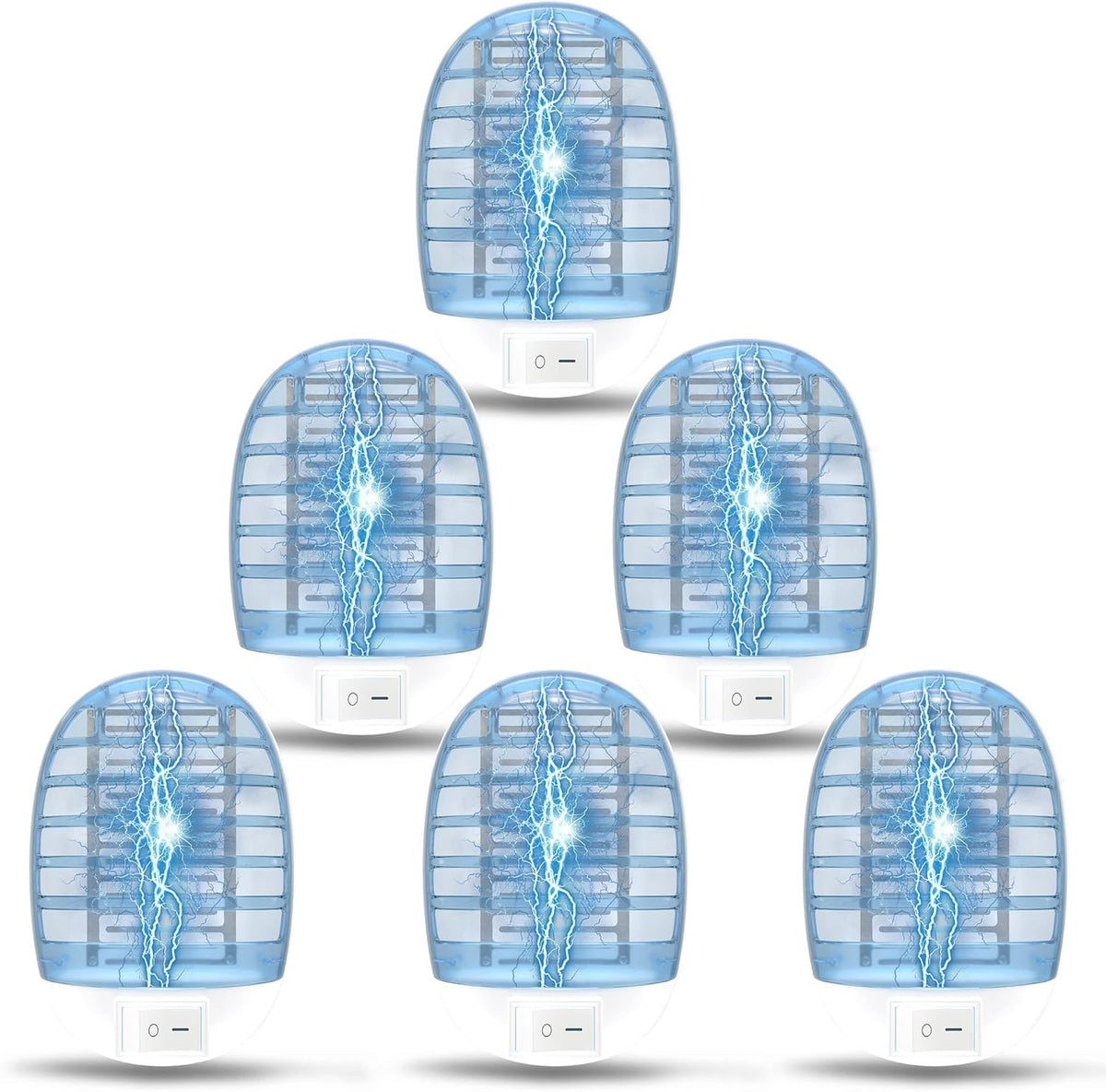 Indoor Bug Zappers, Fly Traps for Indoors, Insect Traps for Home Mosquito Killer for Kids & Pets, Home, Kitchen, Bedroom, Baby Room, Office (6 Packs)
