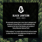 Black Lantern Whiskey Glass Set - Forest Landscape Old Fashioned Low-Ball Glasses - Drinking Glasses - Rock Glasses and Kitchen Glasses for Nature Lovers - Two Premium 11oz. Glasses
