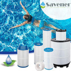 Savener® S7M120 System 3 Inner and Outer Pool Filter, Compatible with 25021-0200S & 25022-0201S, Replacement for Sta-Rite System 3 S7M120-KIT, SR300 Pool Filter Cartridge, 300 Sq. Ft