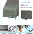 Patio Furniture Chair Covers Set, 3PCS Outdoor Garden Furniture Sofa Cover with 420D Durable Waterproof, Fit for Outdoor Wicker/Rattan Chair Conversation Sets