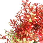 Mipukbay Aquarium Plants Tree - Red & Green Artificial Plastic Fish Tank Decor, Realistic Ornament Safe for Fish & Shrimp, Low-Maintenance Aquascaping Plants for Freshwater/Saltwater Tank Landscaping
