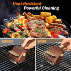 Grill Brush for Outdoor Grill, Cordless Electric BBQ Grill Cleaner with 700 RPM Stainless Steel Brush, Rechargeable Grill Cleaning Brush, Brown