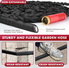 Upgraded 100FT Non-Expanding Garden Hose, Lightweight, Flexible Ultra-Light Water Hose, Burst-Resistant, Lead-Free, Anti-Kink, High-Pressure