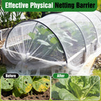 10 X 60FT Garden Mesh Netting Ultra Fine Mesh Netting Pest Barrier, Insect Bug Bird Netting for Vegetables Fruit Flower Garden Protection, Thickened 60 Mesh Row Covers Fabric Screen from Birds Bugs