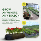 4x8 50ft Tubular Fabric Plant Pots with Full Drip Irrigation System - Heavy Duty Mesh for Optimal Airflow, Customizable up to 32 sqft Garden for Fruit, Vegetables and Flowers