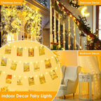 Extra Long 99Ft 300 LED Fairy Lights Plug in, Waterproof String Lights Outdoor & Indoor 8 Modes with Timer, Twinkle Light for Girl's Room Garden Birthday Halloween Christmas Decorations (Warm White)