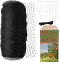 Garden Netting,7.5ft x 65ft Black Bird Netting Heavy Duty,Rabbit,Squirrels,Anti Birds,Larger Bees,Deer,Chicken,Cardinals，Animal Fencing for Fruit Tree & Vegetable Garden