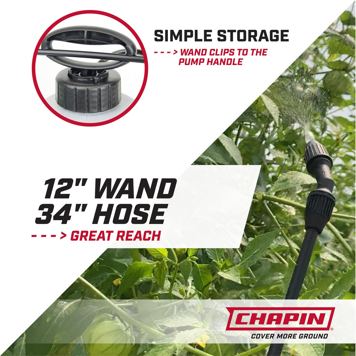 Chapin 1-Gallon Deluxe Garden Sprayer, Anti-Clog Performance