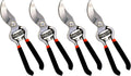 Garden Guru Classic Bypass Pruning Shears Clippers – Heavy Duty Forged Steel Garden Pruners – Safety Lock – Non Slip Comfort Grips – Cuts up to 1” – Professional Bypass Pruners for Gardening (4 Pack)
