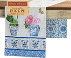 Maison d' Hermine Table Runner 100% Cotton Double Layer Table Runners 72 inches Long Decorative for Home Kitchen Dining Party Baby Shower Wedding Bridal Shower Spring Summer (Canton, 14.50" x 72")