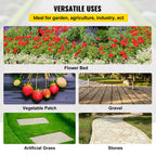 Happybuy 6x300ft Premium Weed Barrier Landscape Fabric Heavy Duty 2.4OZ, Woven Weed Control Fabric, High Permeability Good for Flower Bed, Geotextile Fabric Underlayment, Driveway Fabric Ground Cover