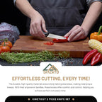 2-Piece Serrated Knife Set – Stainless Steel Kitchen Cooking Knives w/Protective Covers, Dishwasher Safe, No Block, Sharp Cutlery for Slicing Bread, Cooking Fruit & Steak w/Sheath - Gray