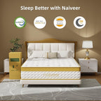 Twin Mattress, 12 Inch Cooling Gel Memory Foam Mattress, Innerspring Hybrid in a Box with Pocket Springs for Pressure Relief and Breathable Medium Firm Feeling with CertiPUR-US Certified Foam