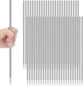 Gisafai 50 Pcs 16 Inch Ground Rebar Stakes Heavy Duty Ground Anchors Steel Plant Support Garden Stake Long Straight Metal Spikes with Chisel Point End for Concrete Timber Garden Plant Tent