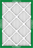 Filterbuy 20x23x1 Air Filter MERV 8 Essential Dust & Allergy Defense (5-Pack), Electrostatic Pleated HVAC AC Furnace Filters Replacement, Made in USA (Actual Size: 19.50 x 22.50 x 0.75)