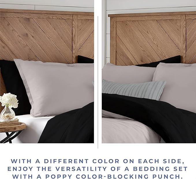 Kotton Culture 1 Pc California King Size Duvet Cover Only -100% Egyptian Cotton Sateen 600 TC Ultra Soft Premium Durable Comforter Cover Zipper Closure & Corner Ties (Night's Shadow,104"x98")
