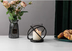Decorative Candle Holder with Removable Glass Hurricane for Wedding Decorations, Parties, or Everyday Home Decor