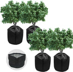 4PCS Plant Winter Protection Pot Covers, 17.7 * 21.6 Inchs Outdoor Pot Covers Pot Covers for Winter with Drawstring and Zipper Flower Pot Protection Bag for Outdoor Fruit Trees Potted Plants Shrubs