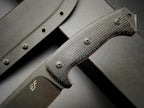 Eafengrow EF148 Fixed Blade Knife AUS-10 Steel Blade Micarta Handle Full Tang EDC Straight Knife for Hunting Camping Bushcraft