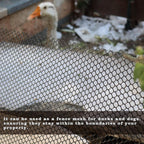 65.6 FT x 15.7 in Roll Mesh Fence, Versatile Black Plastic Fencing & Netting, Cuttable Animal Wire Mesh Fence, Durable Tree Trunk Protector, Suitable for Cat Dog Rabbit Barrier and Plant Protectors