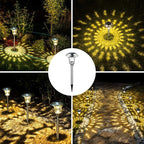 GIGALUMI 8 Pack Solar Pathway Lights, Solar Garden Lights Outdoor Warm White, Waterproof Led Path Lights for Yard, Patio, Landscape, Walkway (Stainless Steel)