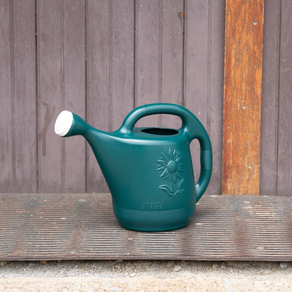Root & Vessel 30301 Watering Can, 2-Gallon, Hunter Green