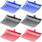 VEVOR Manure Fork Replacement Heads, 6-Pack – 18-Tine Angled Pitchfork Heads for Stable & Farm Cleanup