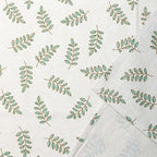 Pastoral Rectangle Tablecloth - 60 x 84 Inch - Beige Linen Table Cloth - Washable Table Cover with Dust-Proof Wrinkle Resistant for Restaurant, Picnic, Bistro, Indoor and Outdoor Dining, Green Leaf