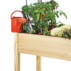 Cedar Raised Garden Bed with Legs, Outdoor Planter Box 48x24x30, 200lb