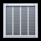 HVAC Premium 18'' X 24'' Steel Return Air Filter Grille for 1'' Filter - Easy Plastic Tabs for Removable Face/Door - HVAC Duct Cover - Flat Stamped Face - White [Outer Dimensions: 20 5/8"w X 26 5/8"h]