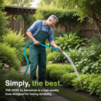 Aeromixer THE HOSE - 3/4 Inch Garden Hose 10 Feet, Kinkless Commercial Short Garden Hoses, Heavy Duty Industrial Water Hoses for Outdoors, 650 PSI High-Pressure Watering Tool for Farming and Gardening