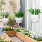 YIBOT 3 Pack Macrame Plant Hanger Indoor Hanging Planter for Plants Holder