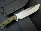 Eafengrow EF143 Fixed Blade Knife AUS-10 Steel Blade Micarta Handle Full Tang EDC Tool Straight Knife for Working Camping Hunting