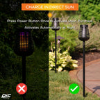 PIC Solar Insect Killer Torch (DFST), Bug Zapper and Accent Light, Solar Bug Zapper - Kills Bugs on Contact