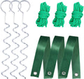 A Tree Support kit for straightening Trees, which Includes Supporting Metal Stakes and Ropes. It can Also be Used for Tree Protection in Harsh Weather and Outdoor Tent Fixation. (1)