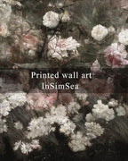 InSimSea Framed Canvas Wall Art Vintage Decor, Home Decor Garden in May Flower Large Art Aesthetic, Rustic Wall Decoration for Bedroom Living Room Bathroom, 16"x24"