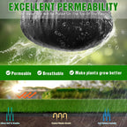 4FT x 50FT Weed Barrier Landscape Fabric Heavy Duty, 3.2oz Premium Gardening Weed Control Mat with 20 U-Shaped Securing Pegs, Ground Cover for Garden Beds, Farming, Underlayment, Commercial Driveway